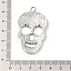 Day of the Dead Ornaments Tibetan Style Sugar Skull Pendants(X-TIBEP-22828-AS-NR)-3