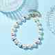 Glass & Acrylic Round Beaded Bracelets(BJEW-JB10076)-4