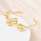 Wave Brass Cuff Bangles(BJEW-C157-04G)-3