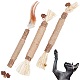 Gorgecraft 3 pcs 3 styles bâtons à mâcher en bois chat nettoyage des dents jouet à mâcher(AJEW-GF0003-49)-1