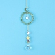 Glass & Brass Pendant Decorations(HJEW-PW0002-08E)-1