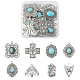 16Pcs 8 Styles Synthetic Turquoise Pendants(FIND-TA0002-15)-1