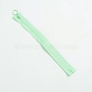 Resin Close End Zippers, Garment Accessories, for Sewing Purse Bags Crafts, Pale Green, 280x29x2mm(FIND-WH0052-44B)