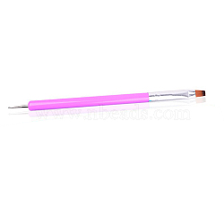 Double Different Head Nail Art Dotting Tools, UV Gel Nail Brush Pens, Painting Drawing Line Brushes, Orchid, 14.9cm(MRMJ-E005-10A)