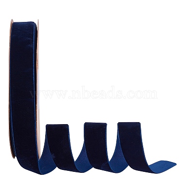 Dark Blue Velvet Ribbon