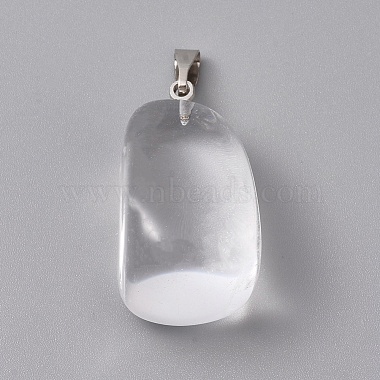 pendeloques de cristal de quartz naturel(G-k302-B24)-2