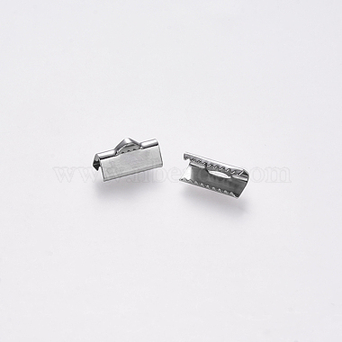 Stainless Steel Color Stainless Steel Ribbon Ends