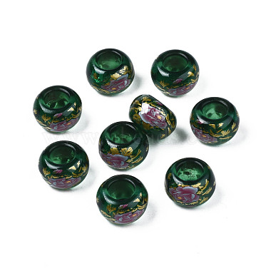Green Rondelle Acrylic Beads