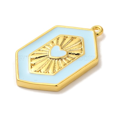 Rack Plating Brass Enamel Pendant(KK-A229-31G-07)-2