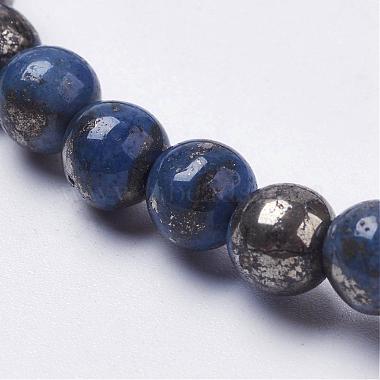 Natural Pyrite Beads Strands(G-K181-8mm-H04)-3