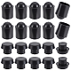 CHGCRAFT 16Pcs 2 Style Rubber End Caps(AJEW-CA0002-51)-1