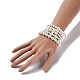 Shell Pearl Stretch Bracelets Sets(BJEW-JB04108)-4