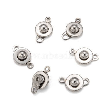 201 Stainless Steel Snap Clasps(X-STAS-K148-11)-1