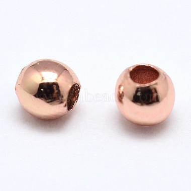 Brass Round Beads(X-KK-M085-26RG-NR)-2