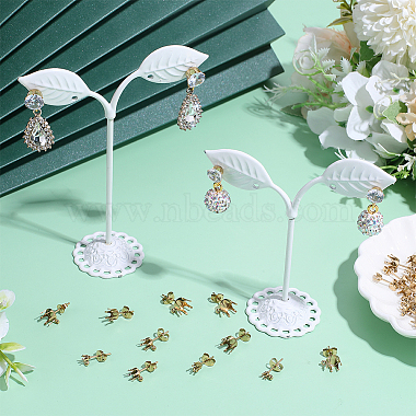 48Pcs 6 Styles Brass Stud Earring Findings(STAS-BBC0010-99)-4