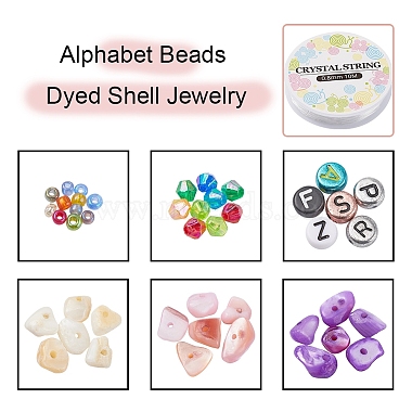 Natural Shell Chip Beads Kit DIY Bracelet Making Kit(DIY-YW0004-74)-2