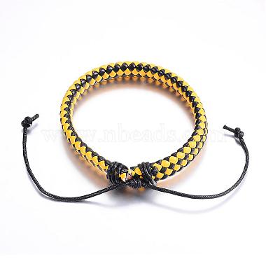 Adjustable Braided PU Leather Cord Bracelets(BJEW-P099-11)-3