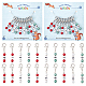 Christmas Theme Acrylic Beaded Locking Stitch Markers(HJEW-PH01755)-1