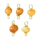 Natural Topaz Jade Connector Charms(PALLOY-YW0001-55)-1