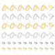 56Pcs 4 Styles 201 Stainless Steel Stud Earring Findings(STAS-UN0047-61)-1