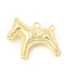 Alloy Pendants, Horse Charms, Cadmium Free & Nickel Free & Lead Free, Golden, 23x26x7mm, Hole: 1.2~1.8mm(FIND-Z120-02G)