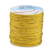 Polyester Thread, Olive, 1.5mm, about 140m/roll(NWIR-OC0001-04-26)
