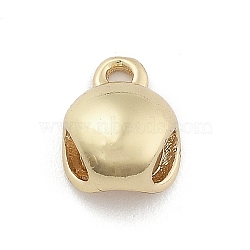 Tube Bails, Round, Real 14K Gold Plated, 9x7x4mm, Hole: 1.1mm(KK-M306-07G-02)