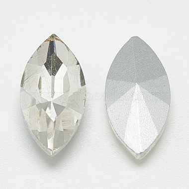 Cabujones de cristal con rhinestone(RGLA-T083-5x10mm-01)-2