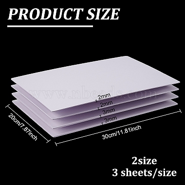 6 Sheets 2 Style Foamed PVC Mould Plates(DIY-BC0006-68)-2