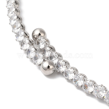 Rack Plating Brass Cubic Zirconia Elasticity Necklaces(NJEW-S425-01P)-4