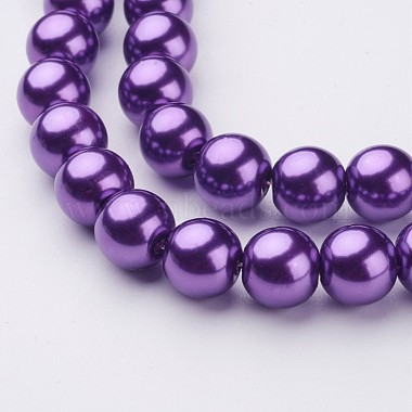 Glass Pearl Beads Strands(HY-10D-B75)-2