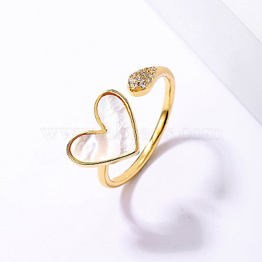 Natural Shell Open Cuff Ring(YD7798-3-1)-1