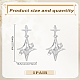 Alloy Dangle Stud Earrings(EJEW-LP0007-119)-2