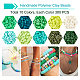 SUPERFINDINGS Eco-Friendly Handmade Polymer Clay Beads(CLAY-FH0001-02A-02)-6