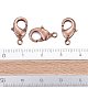 Red Copper Brass Lobster Claw Clasps(X-KK-903-R-NF)-5