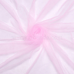 Polyester Mesh Fabric, for DIY Bridal Veil Dress, Clothing Accessories, Pearl Pink, 2000x1620x0.1mm(DIY-WH0888-830B)