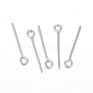 304 Stainless Steel Eye Pin, Stainless Steel Color, 20x0.8mm, Hole: 2mm(STAS-D447-04)