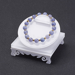 Bracelet Displays, Acrylic, White, 7.95x7.95x5cm(X-BDIS-G006-02)