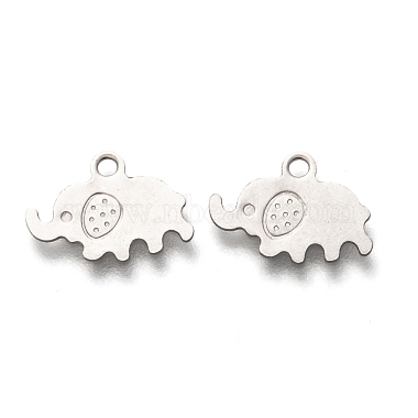 Stainless Steel Color Elephant 201 Stainless Steel Charms