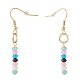 Natural White Jade Beads Dangle Earrings(EJEW-JE04709-04)-3
