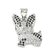 Brass Micro Pave Cubic Zirconia Pendants(ZIRC-F138-04P)-1