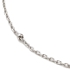 Rhodium Plated 925 Sterling Silver Satellite Chain Necklaces(STER-NH0001-07B-P)-2