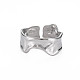 304 Stainless Steel Irregular Cuff Ring(X-RJEW-N038-039P)-1