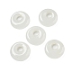 Natural White Jade Donut/Pi Disc Charms(G-G142-02S)-1