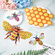 Ornements d'abeille et de nid d'abeille en fer 3d(CF-TAC0001-19)-4