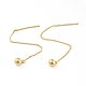 Brass Ball Tassel Dangle Stud Earrings(EJEW-B013-19)-1