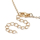 Ожерелье с подвеской из натуральной раковины и золотыми латунными цепочками на день матери(NJEW-JN04151-04)-6