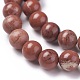 Chapelets de perles en jaspe rouge naturel(X-G-F348-02-8mm)-3
