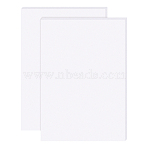 Silicone Single Side Board, with Adhesive Back, Rectangle, White, 30x21x0.2cm(AJEW-BC0006-20)
