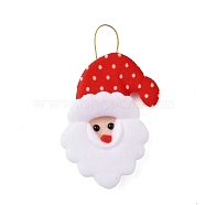 Christmas Party Accessories, Fabric Pendant Decorations, Santa Claus, 127x88x16mm(FIND-U018-01D)